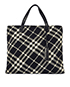 Burberry Plaid Tote Bag, front view